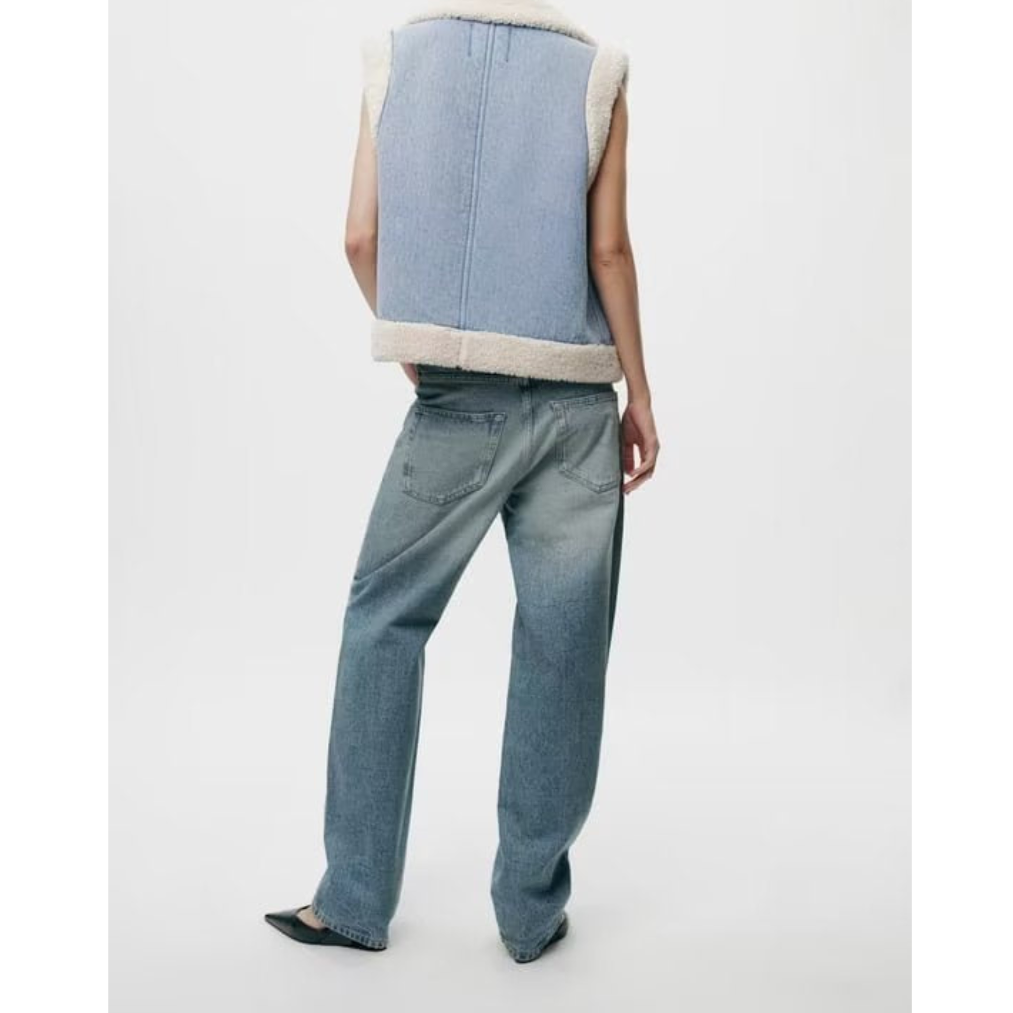 Elira Stockholm™ | | Denim- och fårskinnsjacka