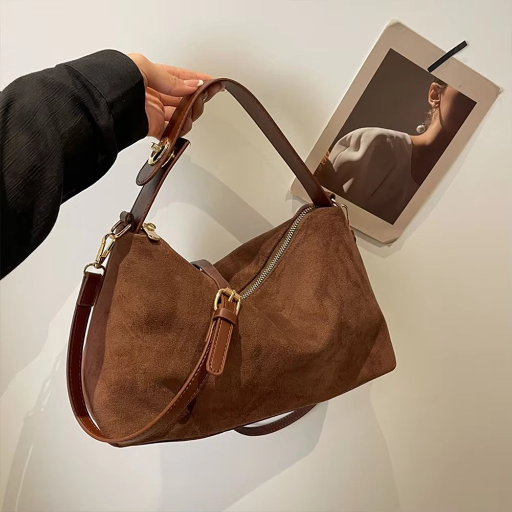 Elira Stockholm™ | Lyxig Suede Handväska