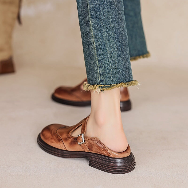 Elira Stockholm™ | Eleganta Mary Janes i Läder