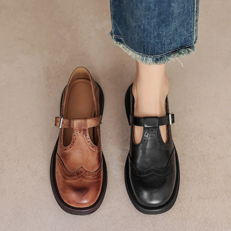 Elira Stockholm™ | Eleganta Mary Janes i Läder