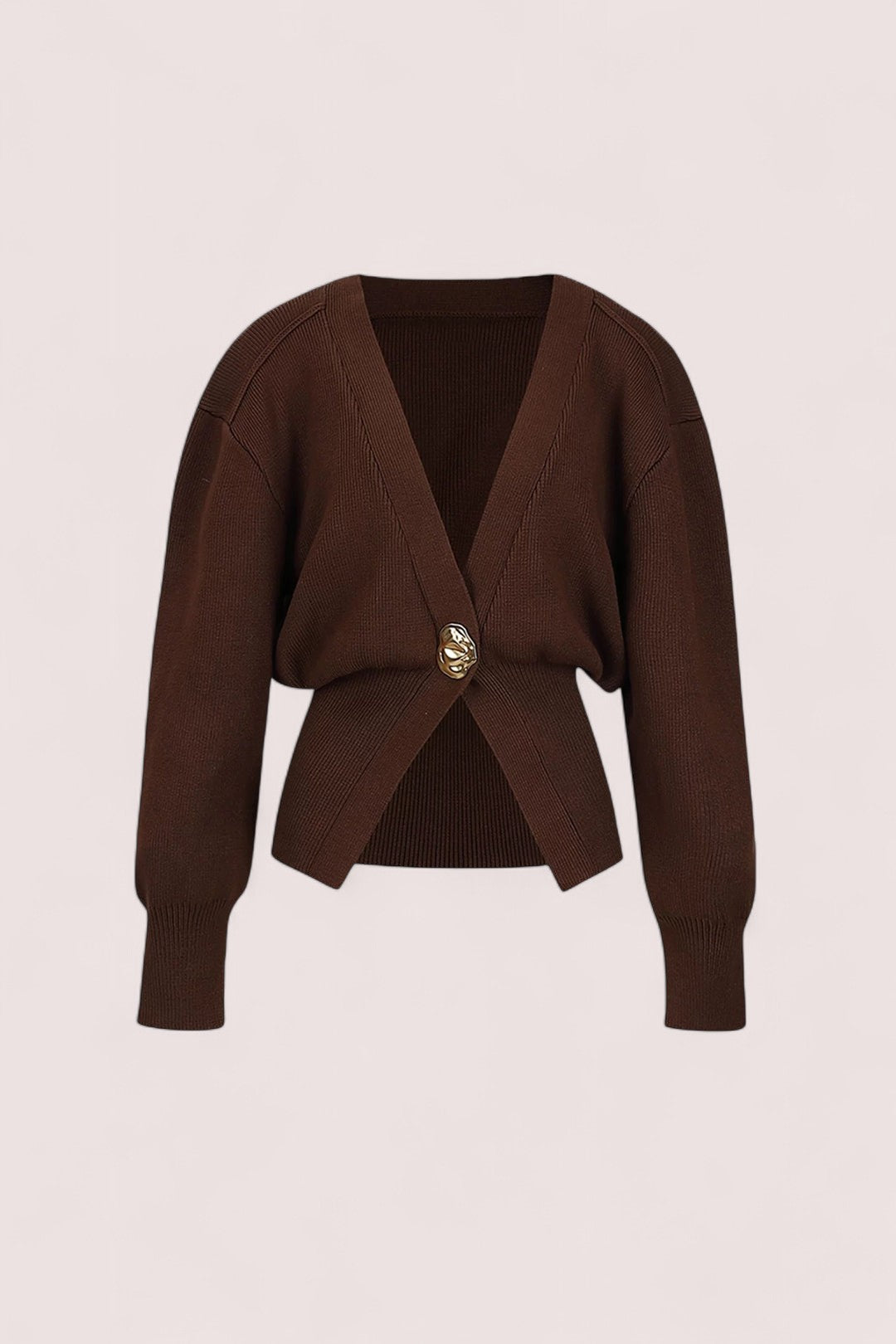 Elira Stockholm™ | Chique Cardigan Med Gyldna Knappar