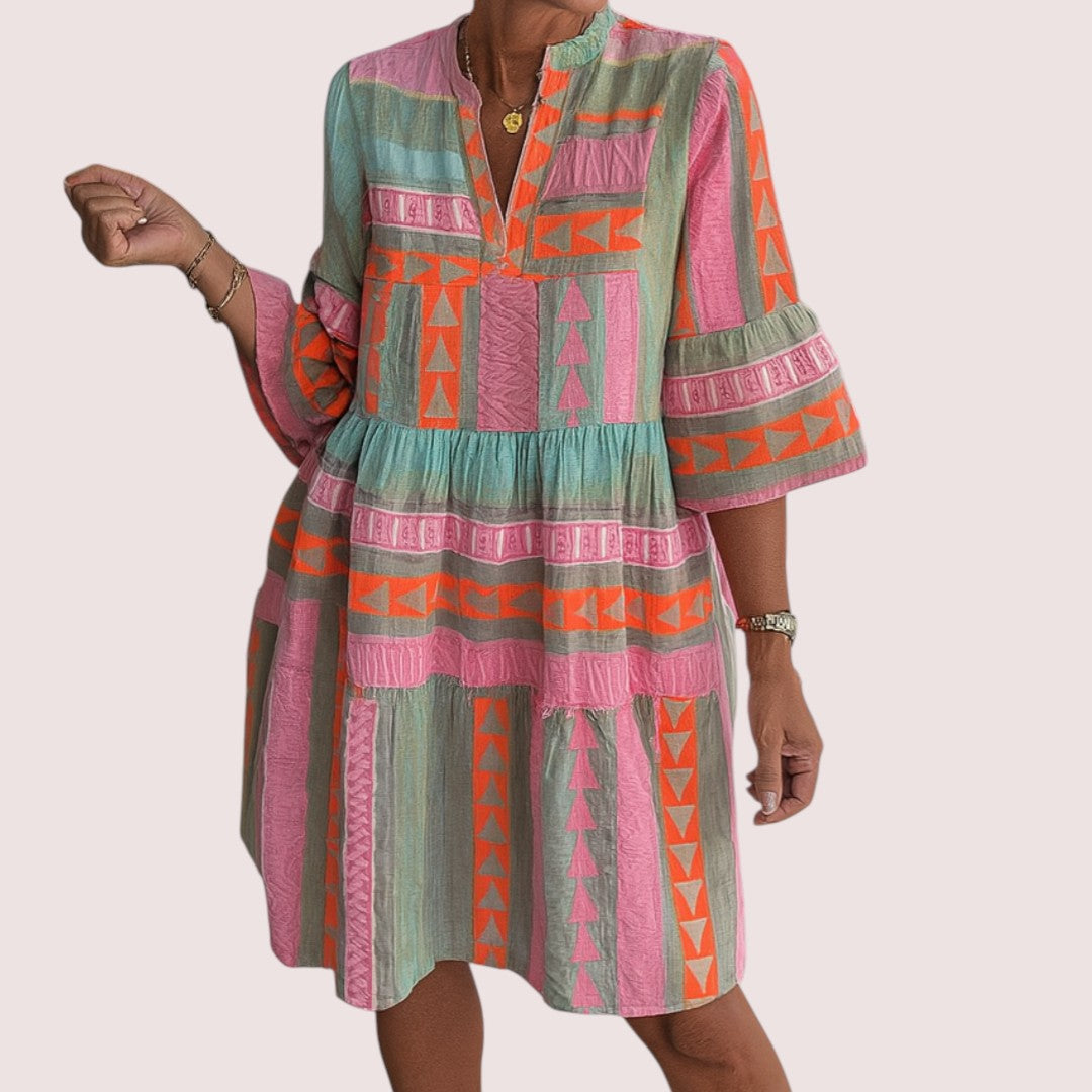 Elira Stockholm™ | Broderad sommarklänning