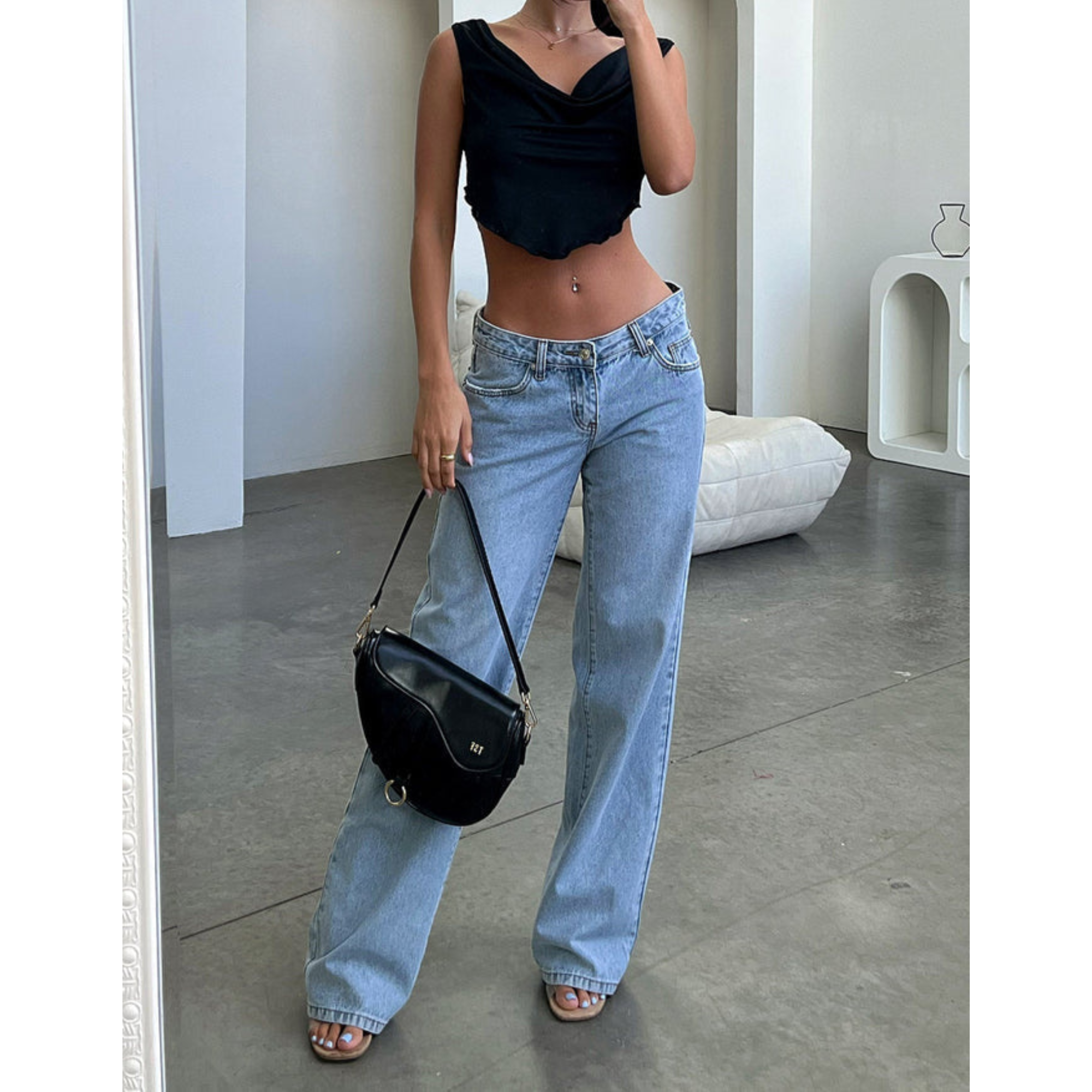 Elira Stockholm™ | Lågmidjade Jeans