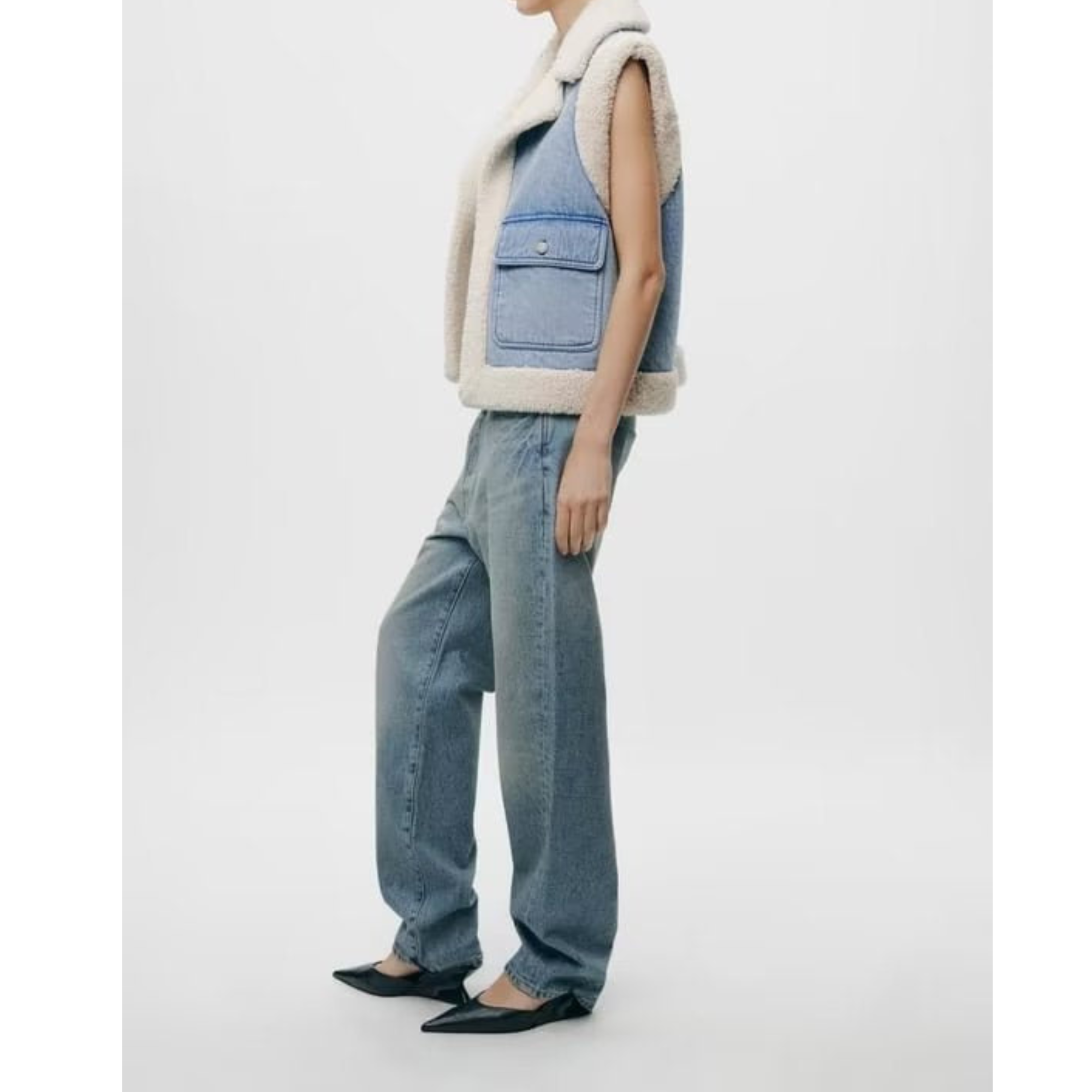 Elira Stockholm™ | | Denim- och fårskinnsjacka