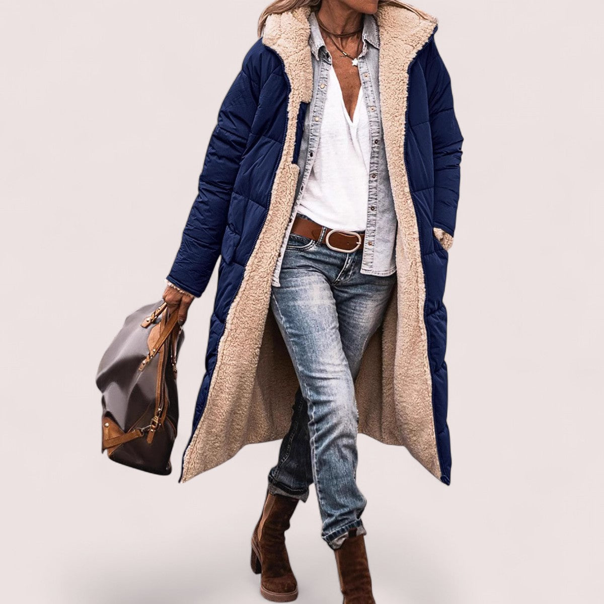 Elira Stockholm™ | VARM REVERSIBEL PARKA JACKA