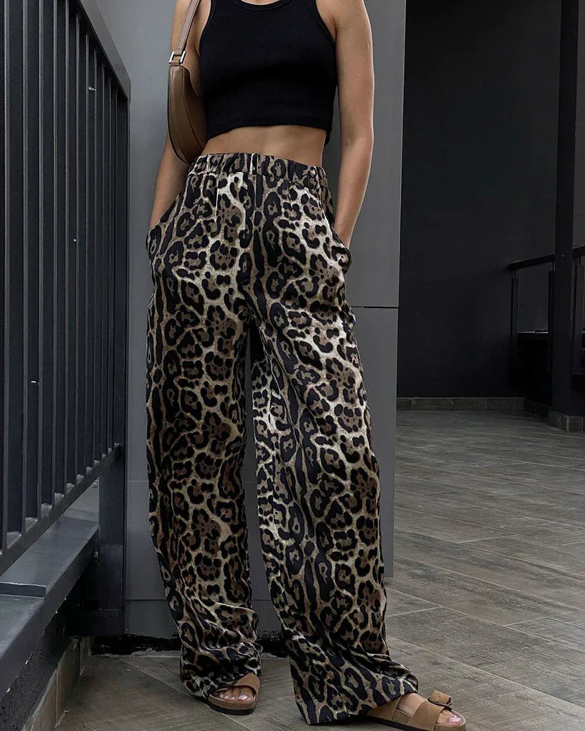 Elira Stockholm™ | Vida Leopardbyxor