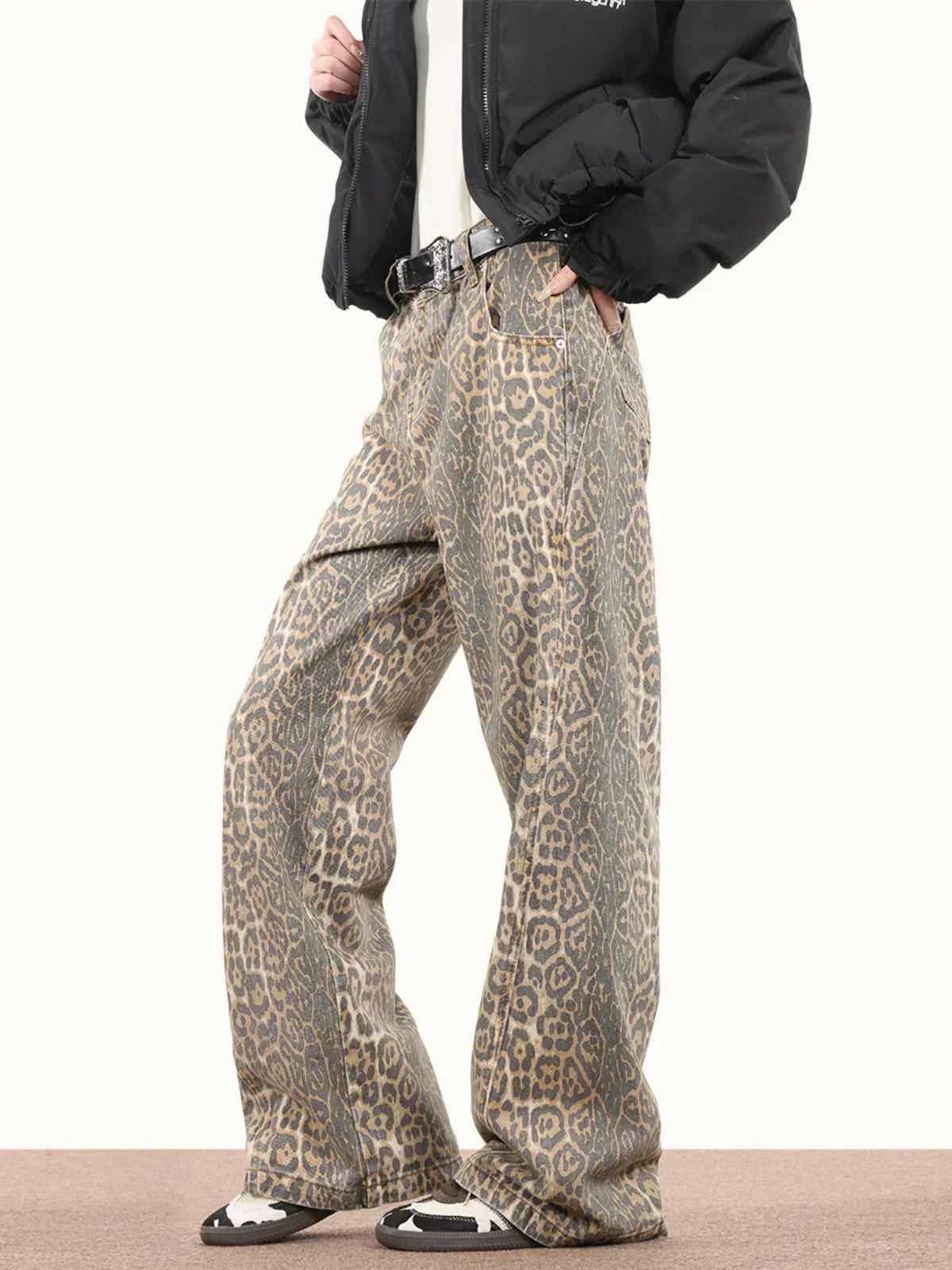 Elira Stockholm™ | Leopardmönstrade Byxor
