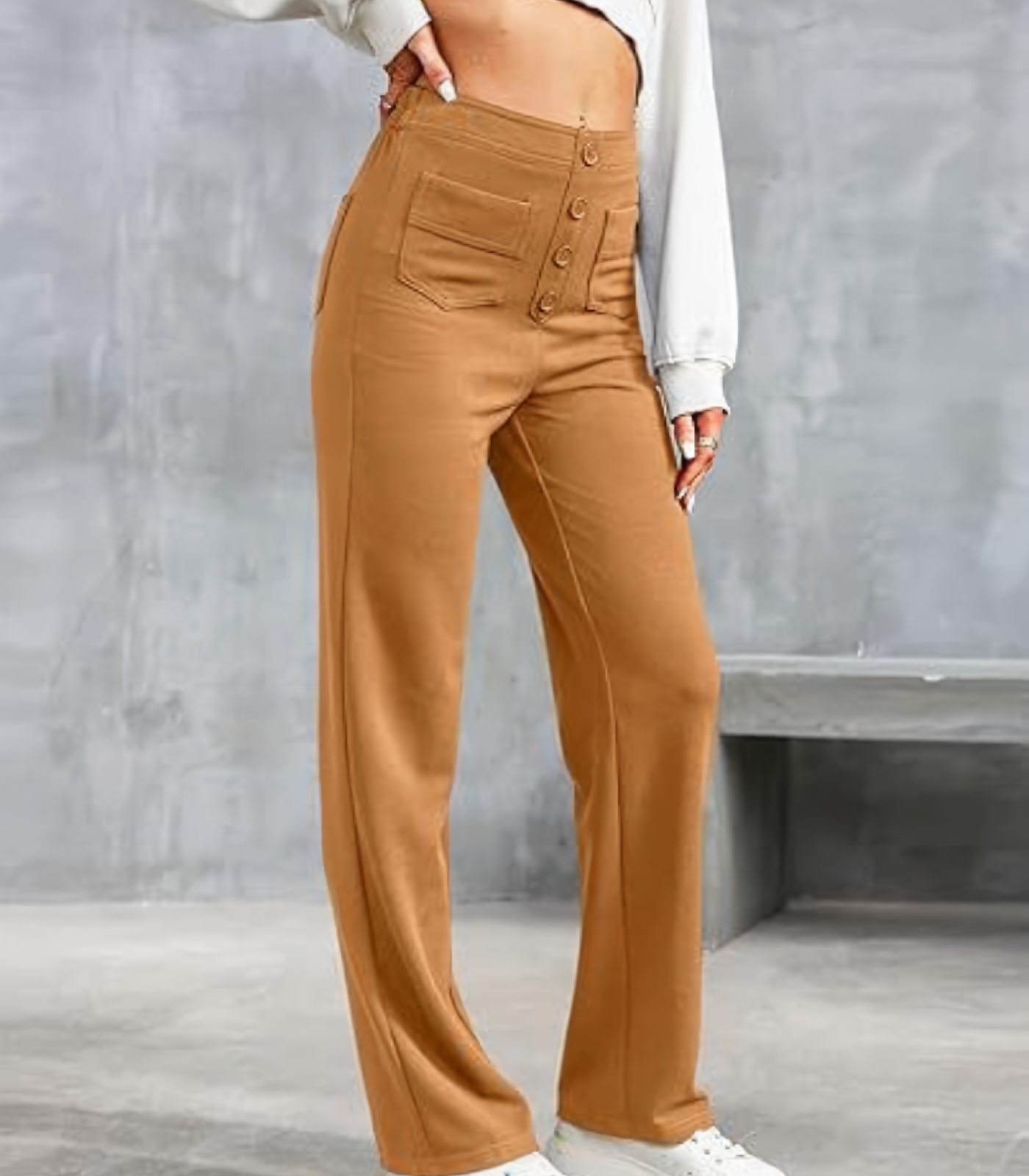 Elira Stockholm™ | Högmidjade Stretchbyxor
