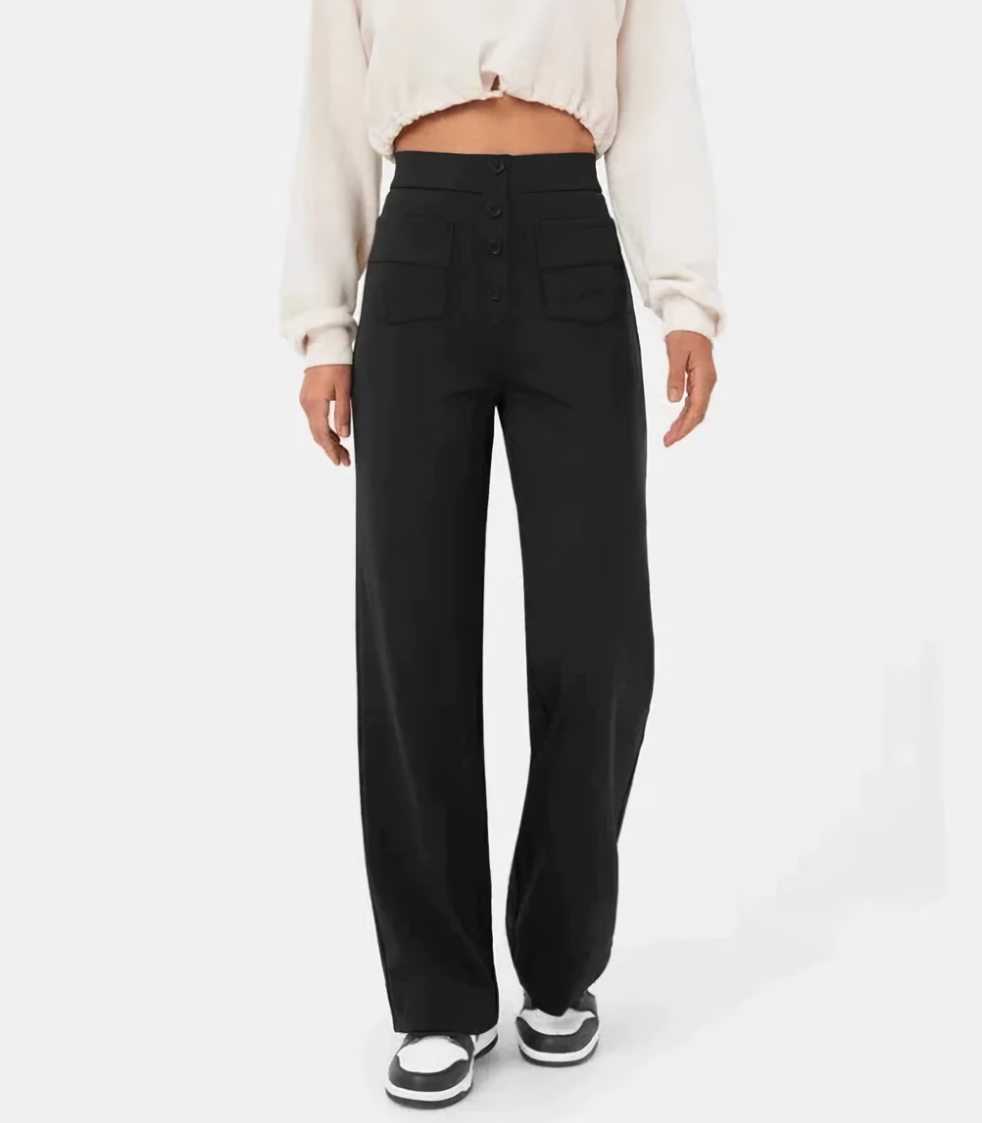 Elira Stockholm™ | Högmidjade Stretchbyxor