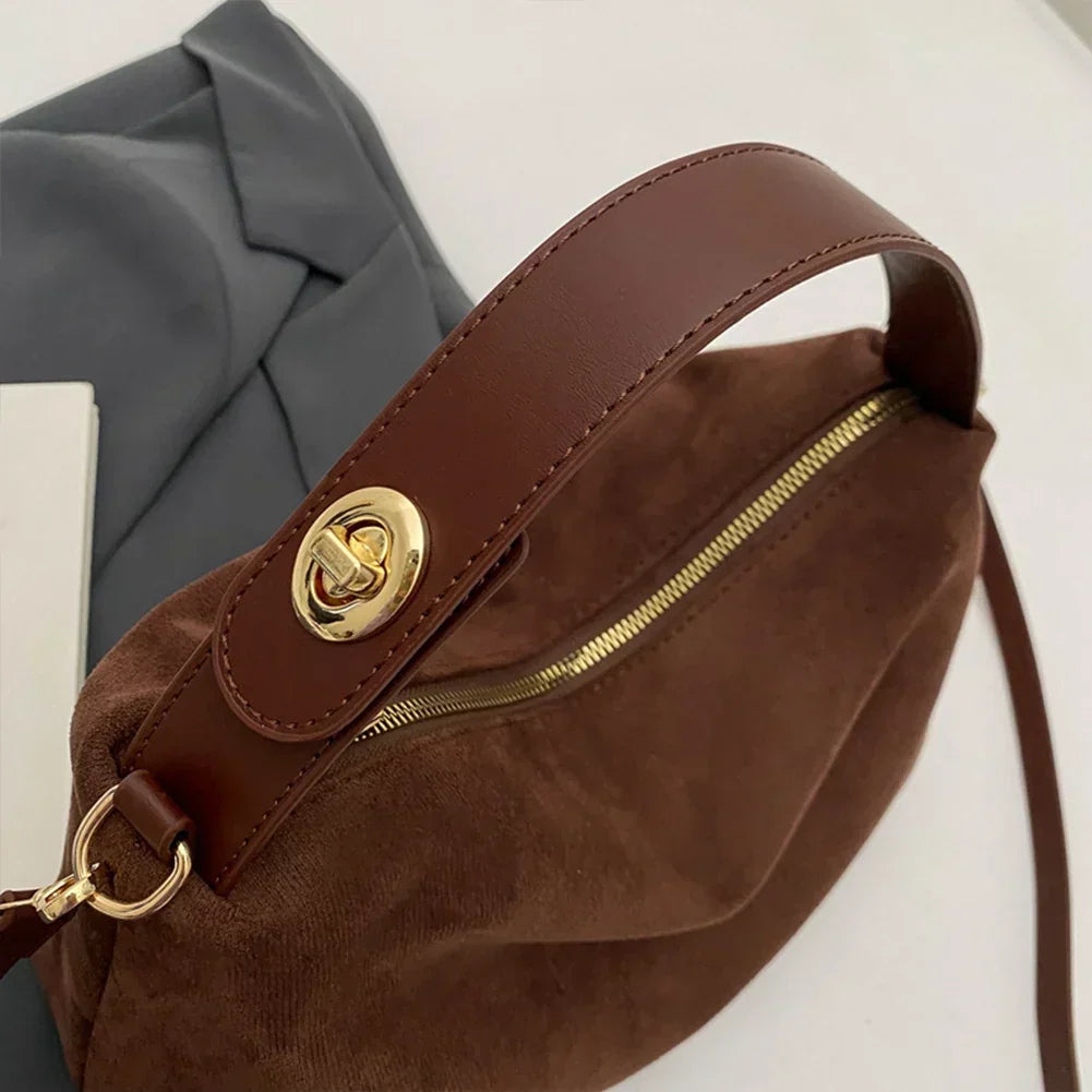 Elira Stockholm™ |  Lyxig Suede Handväska