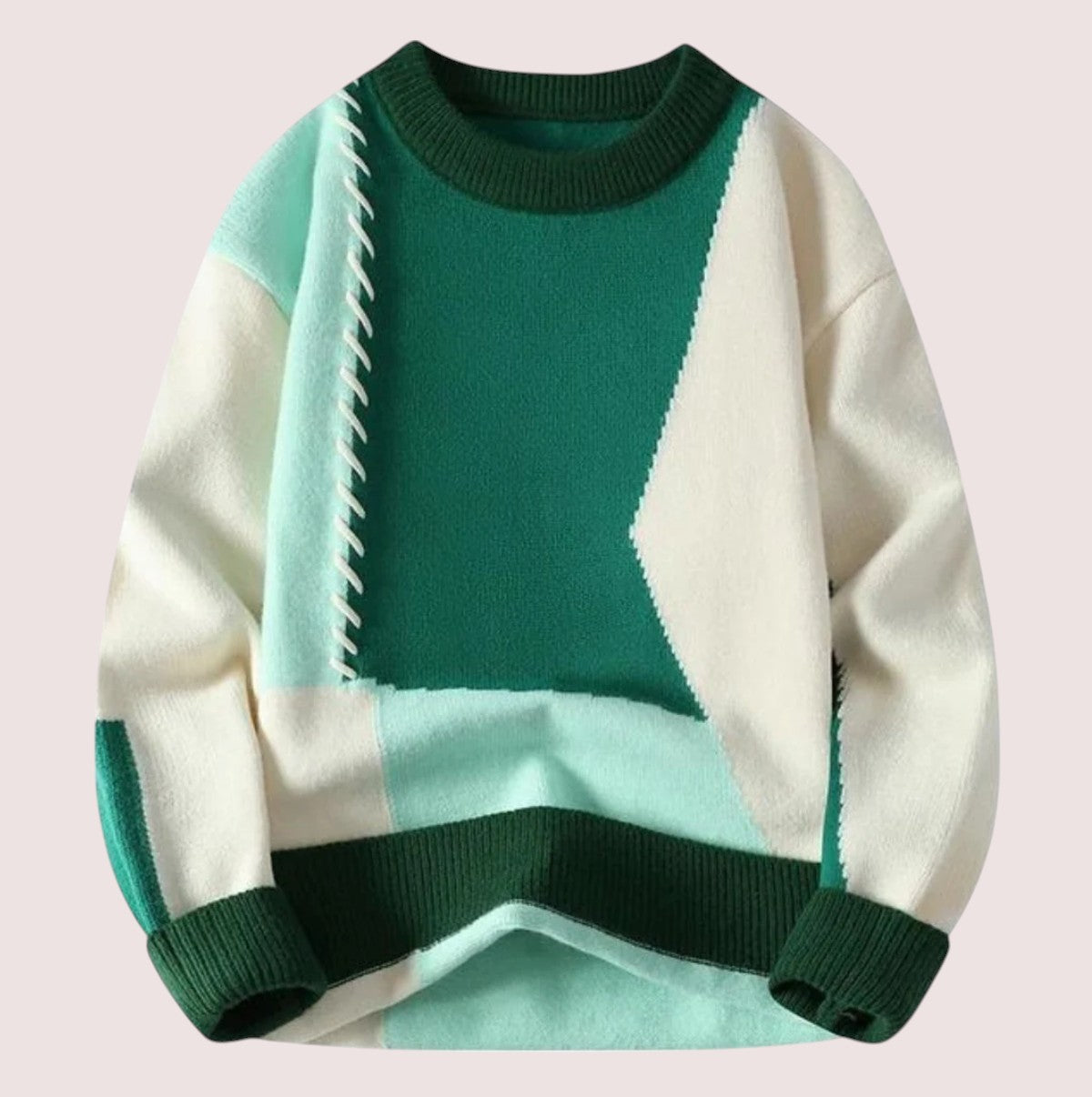 Elira Stockholm™ | Mysig Chic Patchwork Pullover