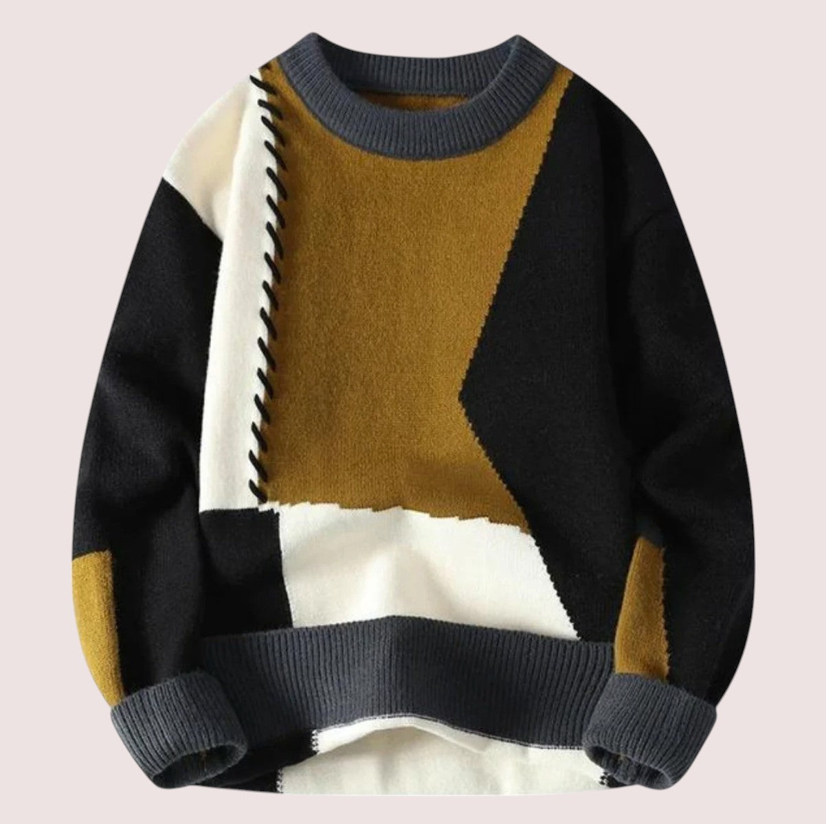 Elira Stockholm™ | Mysig Chic Patchwork Pullover