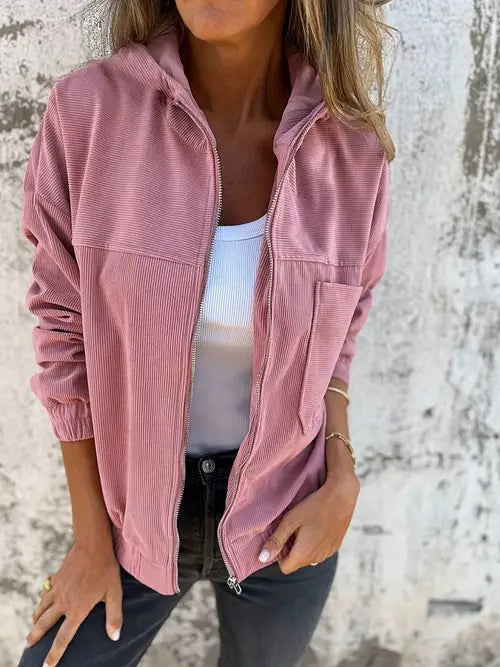 Elira Stockholm™ |  Cordjacka med dragkedja