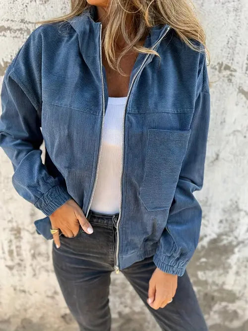 Elira Stockholm™ |  Cordjacka med dragkedja