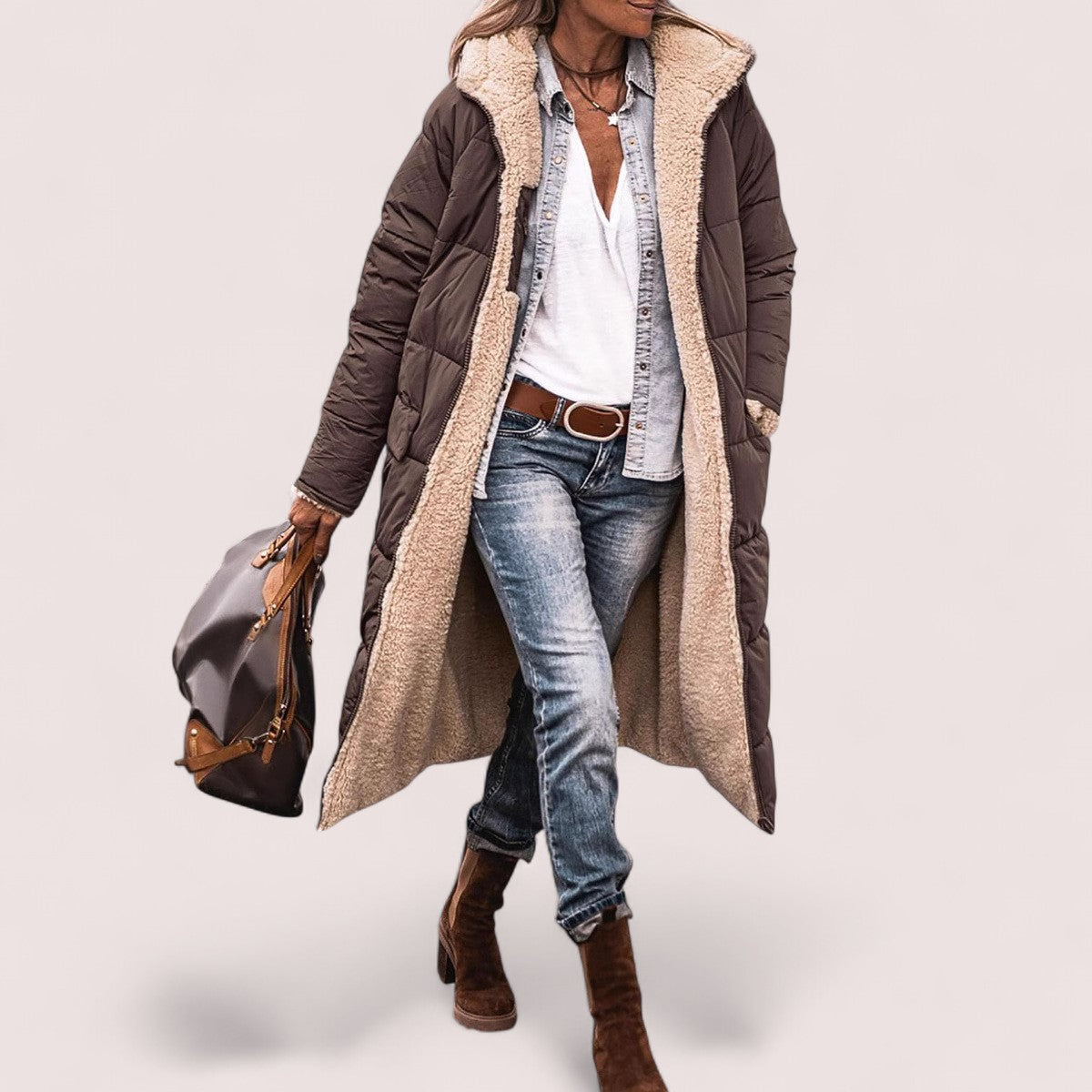Elira Stockholm™ | VARM REVERSIBEL PARKA JACKA
