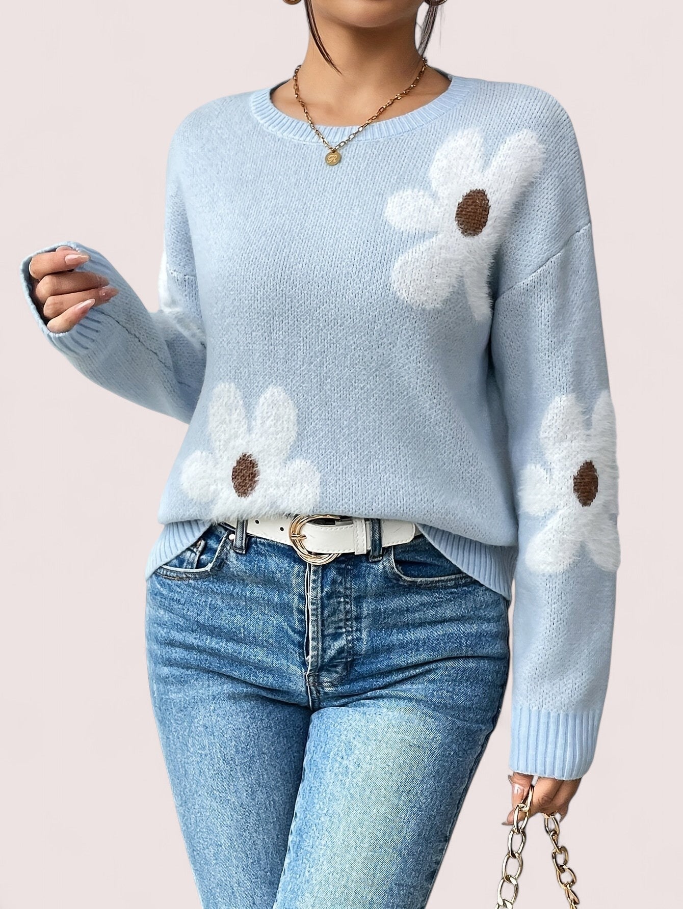Elira Stockholm™ | Elegant Blommig Tröja