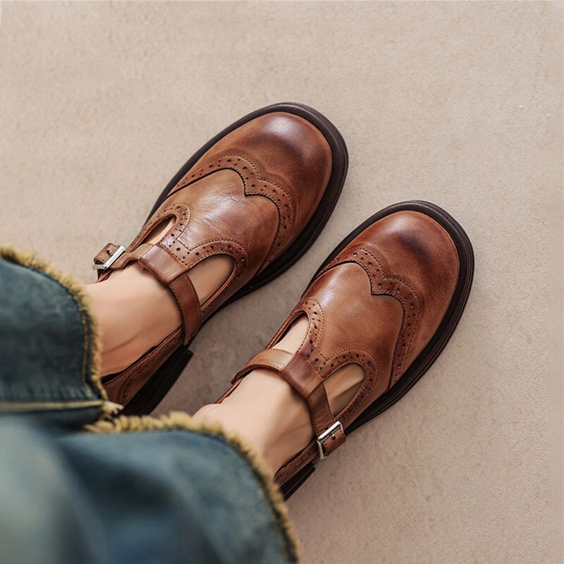 Elira Stockholm™ | Eleganta Mary Janes i Läder