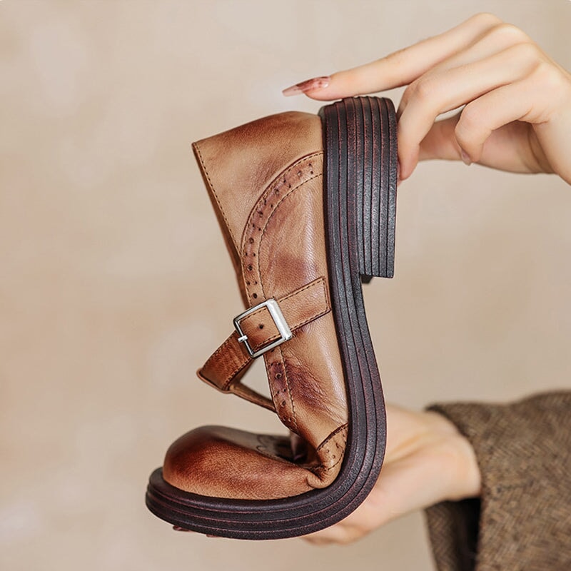 Elira Stockholm™ | Eleganta Mary Janes i Läder