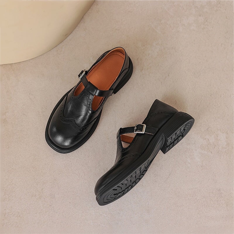 Elira Stockholm™ | Eleganta Mary Janes i Läder